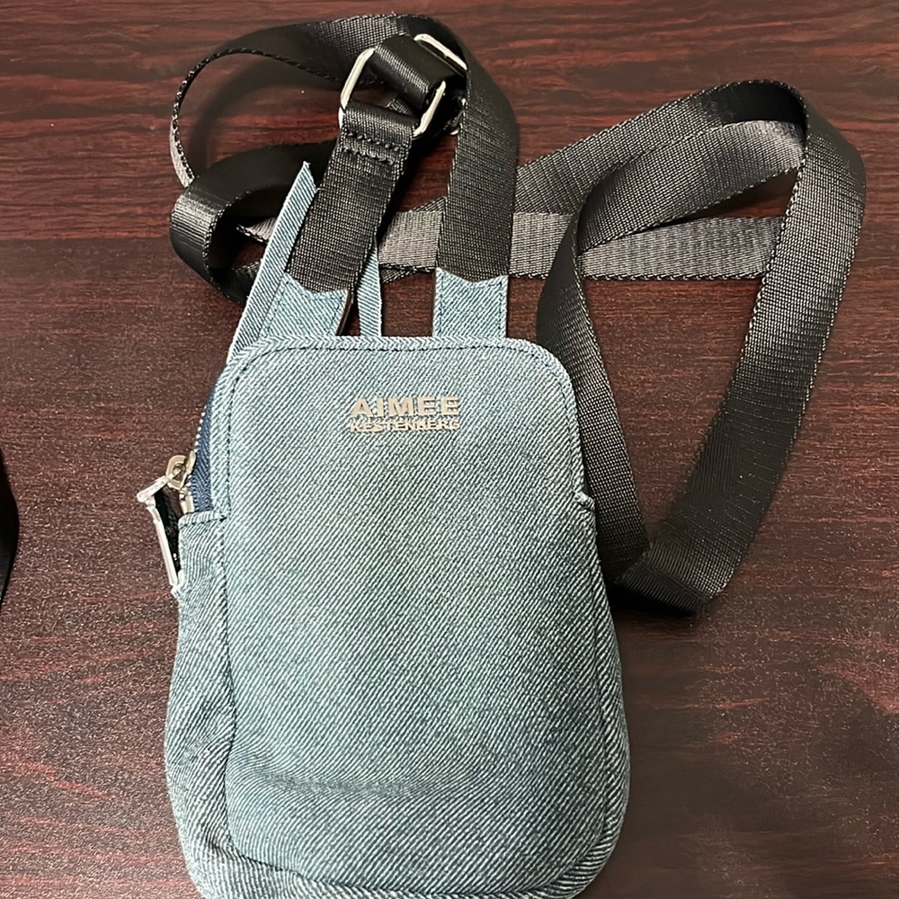 Aimee Kestenberg denim look leather crossbody
